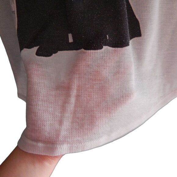 STAR WARS women's small super thin sheer Darth Vader graphic shirt - Picture 6 of 8